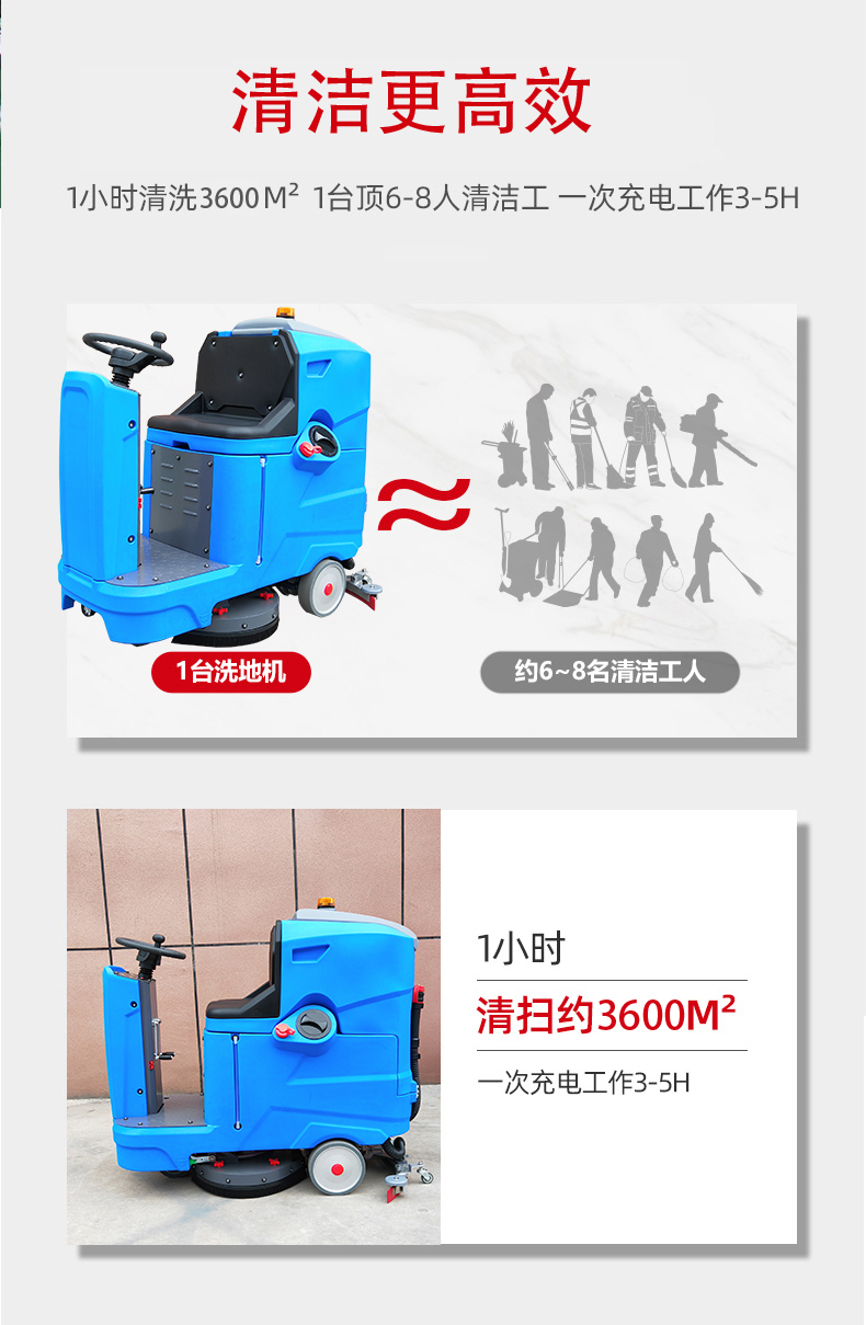 高雄驾驶式洗地机更适合用在高铁站